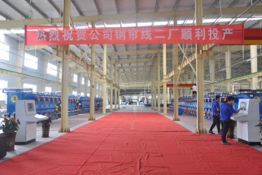 山东大业股份有限公司隆重举行钢帘线二厂投产仪式