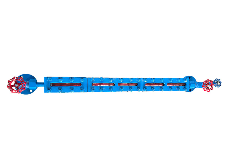 Glass plate level gauge