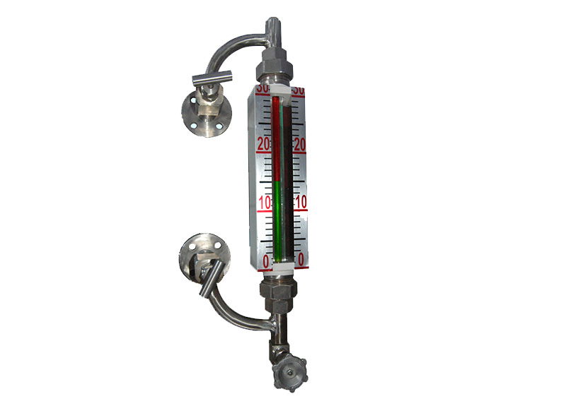 Quartz tube level gauge