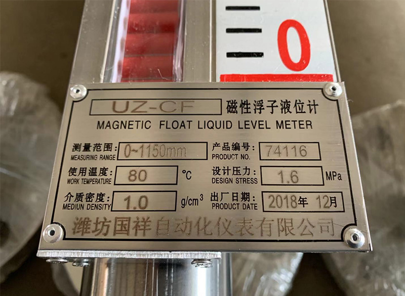 Teflon-lined level gauge