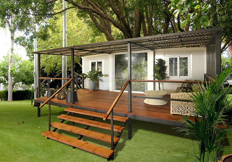 Extended container house