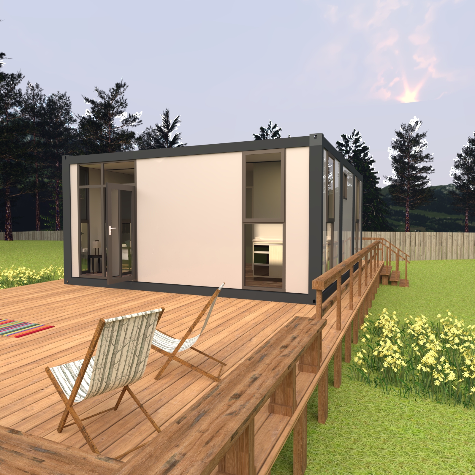 Packaged container house