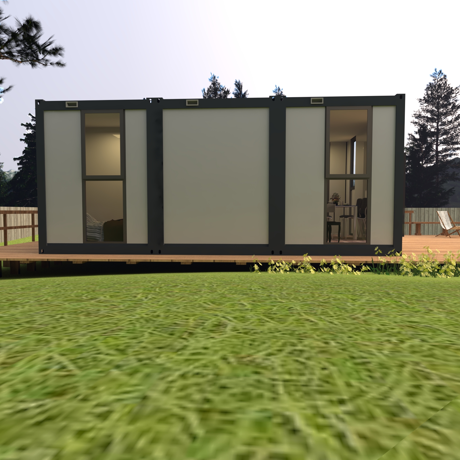 Packaged container house