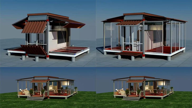 Extended container house