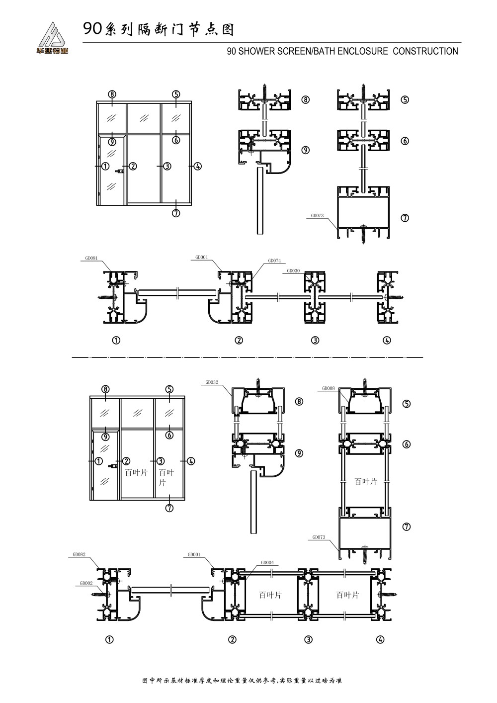 90-100隔断系列