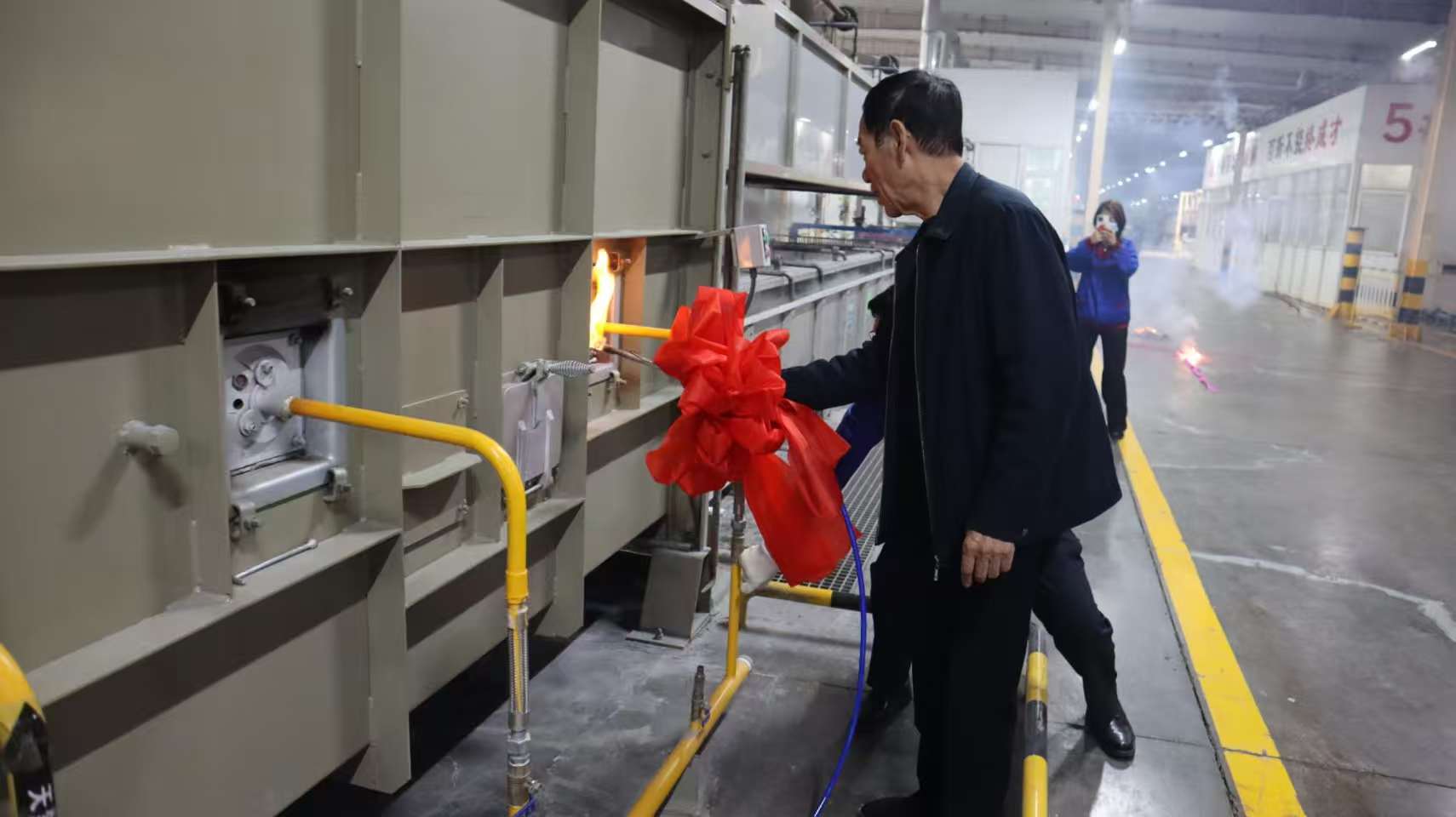 The newly added heat treatment line of the Tire Bead Division has been put into operation